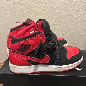 Jordan Red and Black High-Top Sneakers
Used
